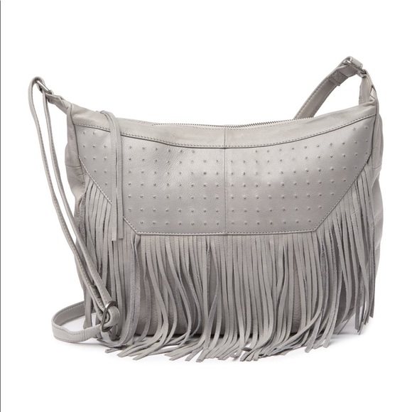 Day & Mood
Leather Studded Fringe Hobo Bag - Picture 6 of 14